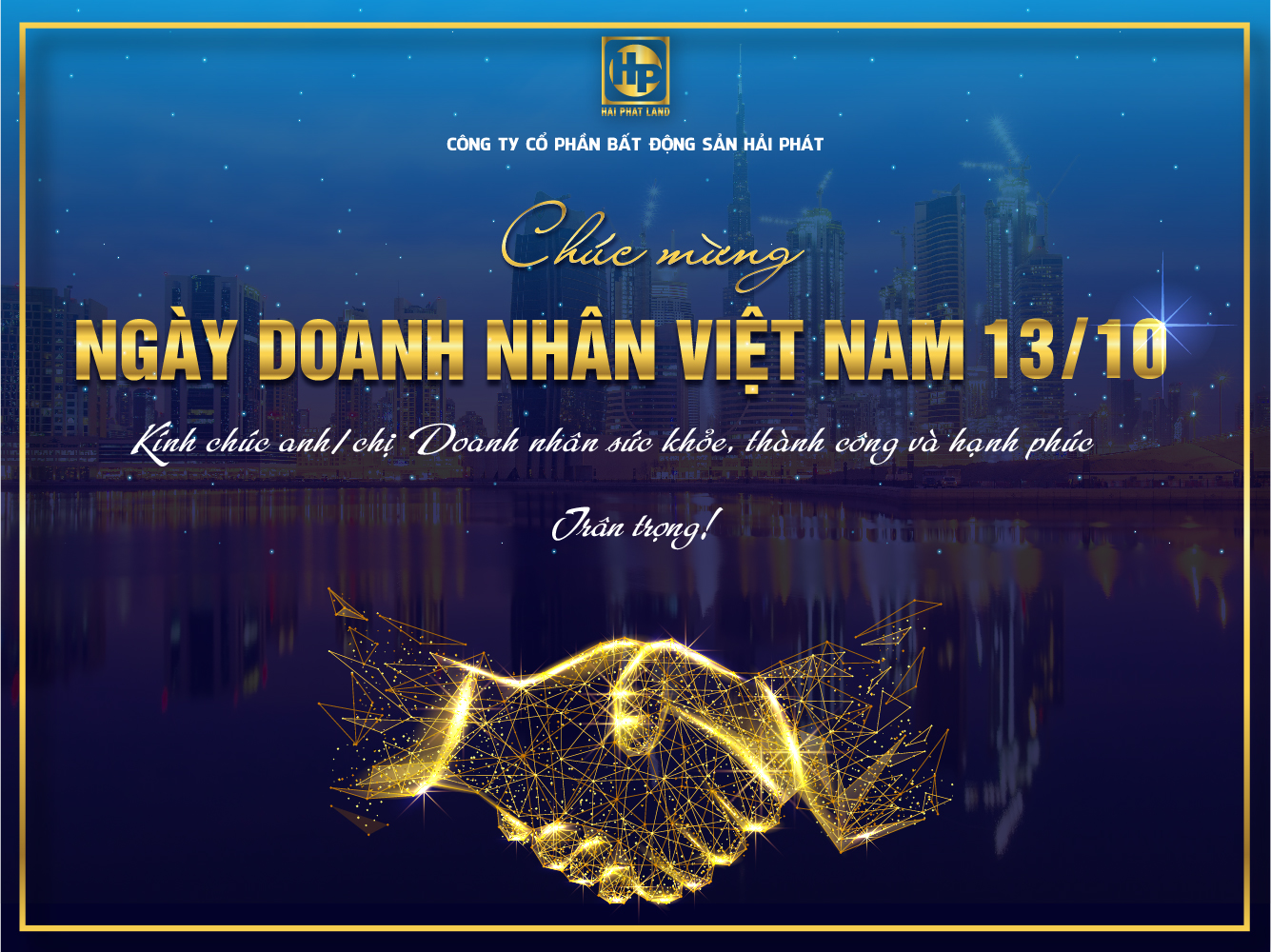Hải Phát Land chúc mừng ngày Doanh nhân Việt Nam 13/10