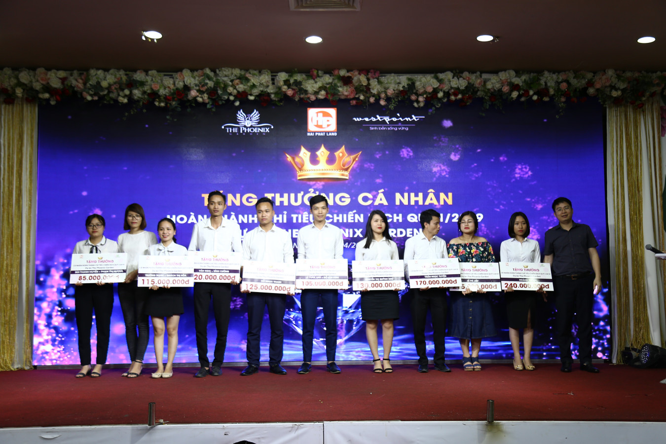 Hải Phát Land vinh danh tập thể, cá nhân xuất sắc Quý I/2019 khu vực Tây Hà Nội