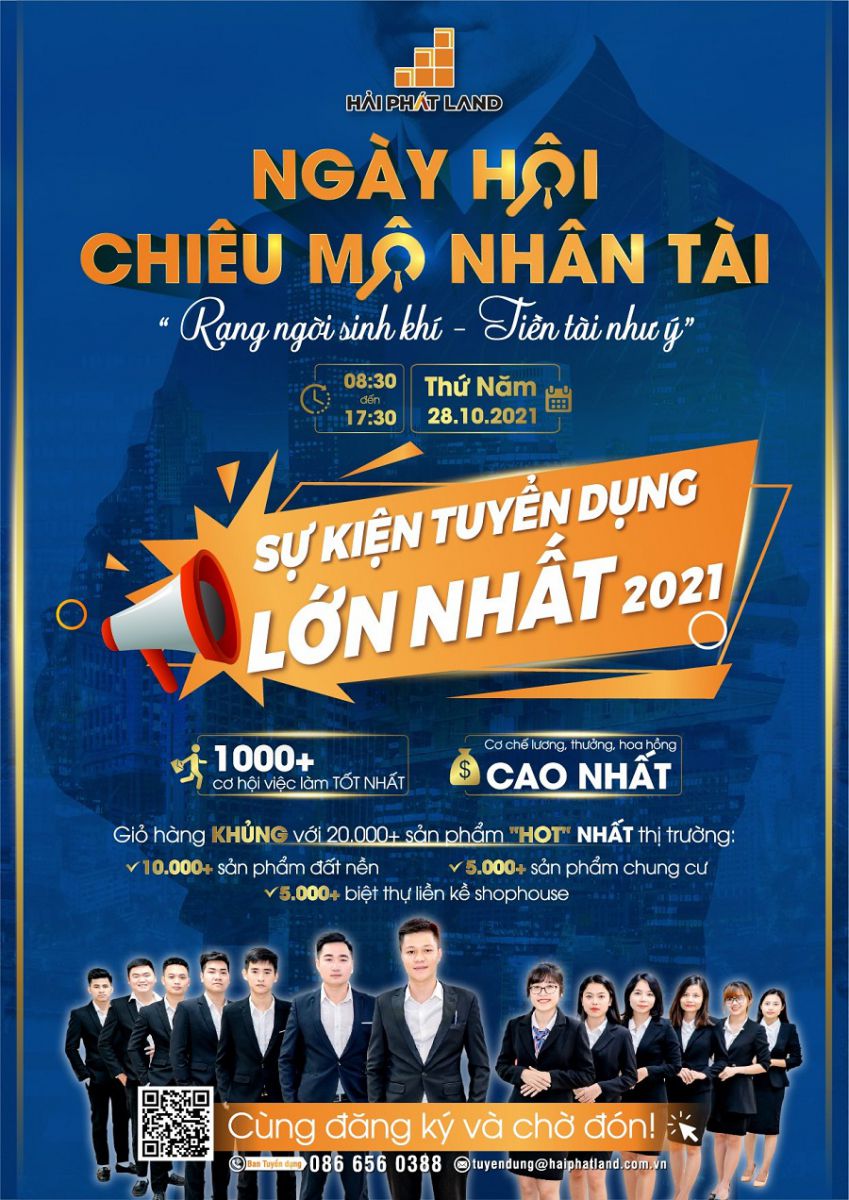 Sàn giao dịch BĐS xuất sắc nhất Việt Nam chiêu mộ 1.000 “chiến binh” bán giỏ hàng “khủng” cuối năm”