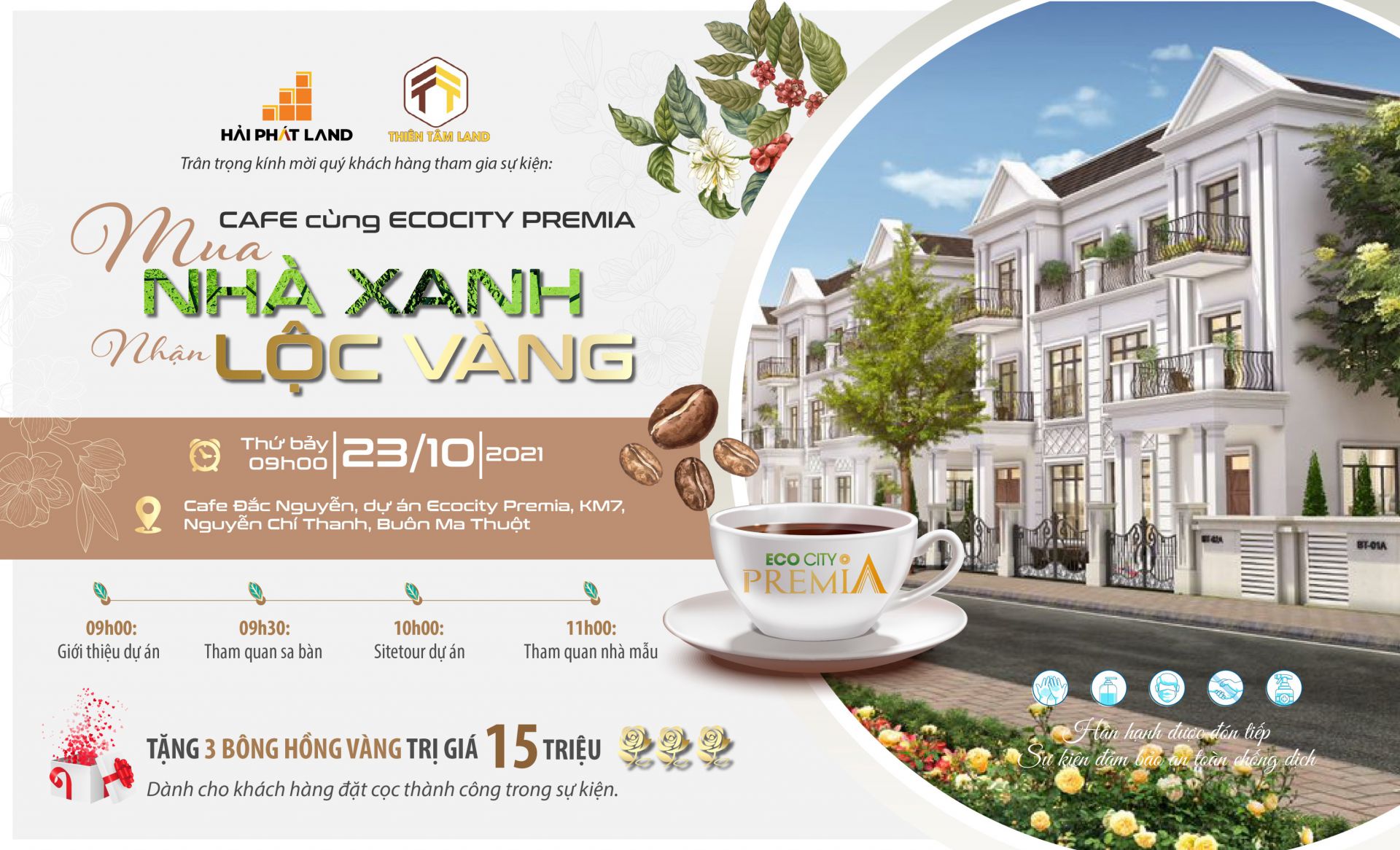 Cafe cùng Ecocity Premia: Mua nhà sang - Nhận lộc vàng