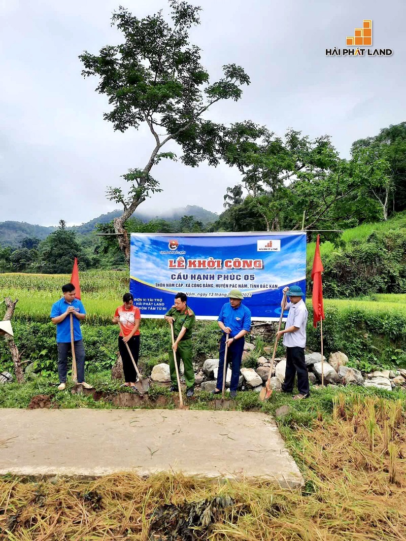 Hải Phát Land khởi công xây dựng cầu Hạnh Phúc 5 - Cây cầu thứ 5 trong hành trình "Xây cầu mơ ước - Tiếp bước tương lai"