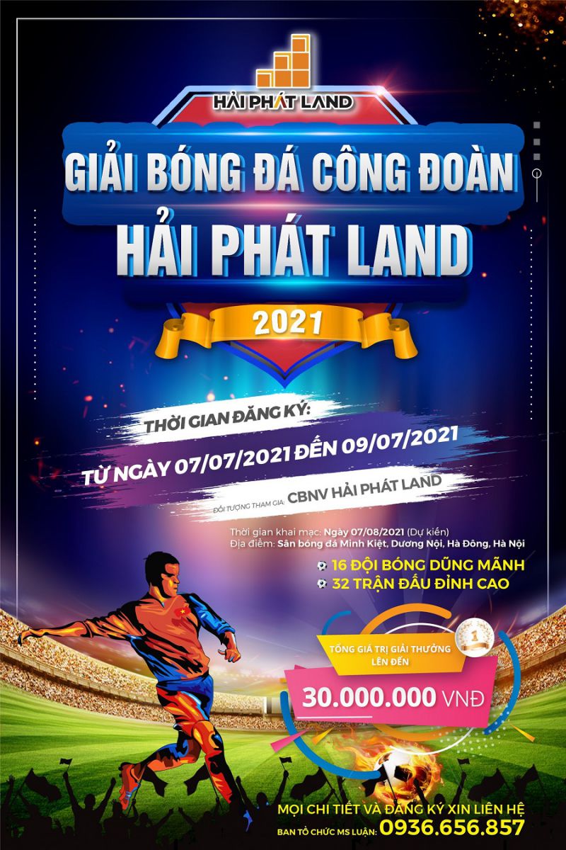 Khởi tranh Giải bóng đá Công đoàn Hải Phát Land năm 2021