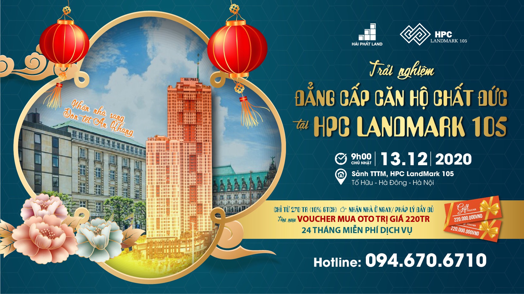Trải nghiệm đẳng cấp căn hộ chất Đức tại HPC Landmark 105 