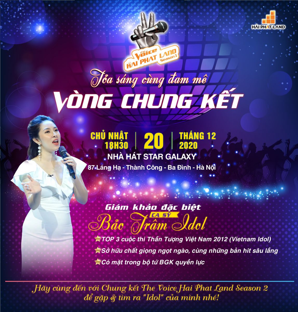 Lộ diện “Bộ tứ quyền lực” tại Vòng Chung kết The Voice Hai Phat Land Season 2