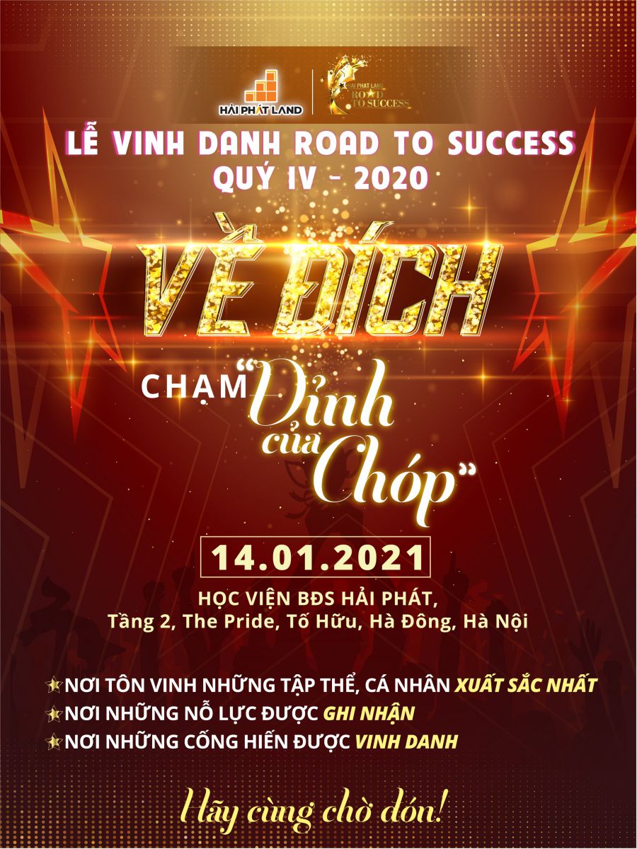 Lễ Vinh danh Road to success Quý IV/2020: Về đích