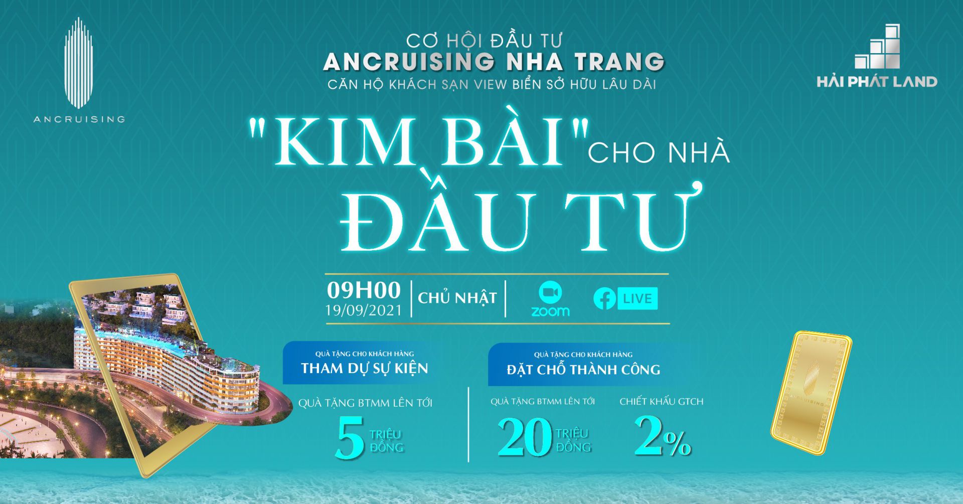 Cơ hội đầu tư ANCRUSING NHA TRANG: Căn hộ khách sạn view biển sở hữu lâu dài - "Kim bài" cho nhà đầu tư