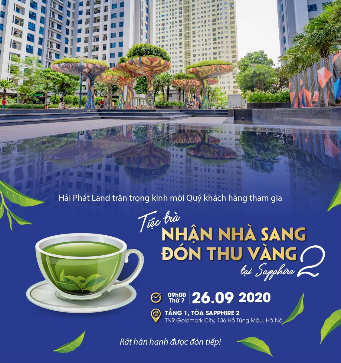 Tiệc trà nhận nhà sang đón thu vàng tại Sapphire 2