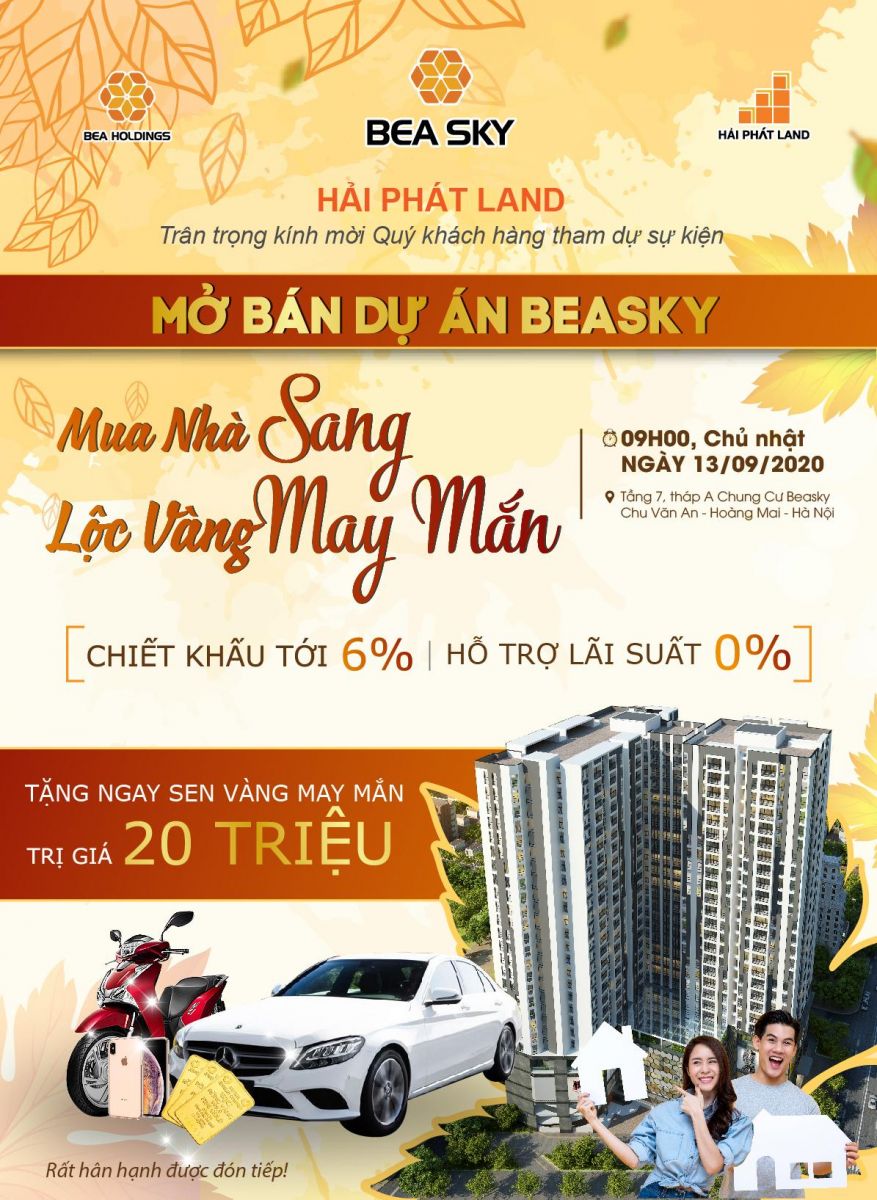 Mở bán dự án Beasky - Mua nhà sang lộc vàng may mắn