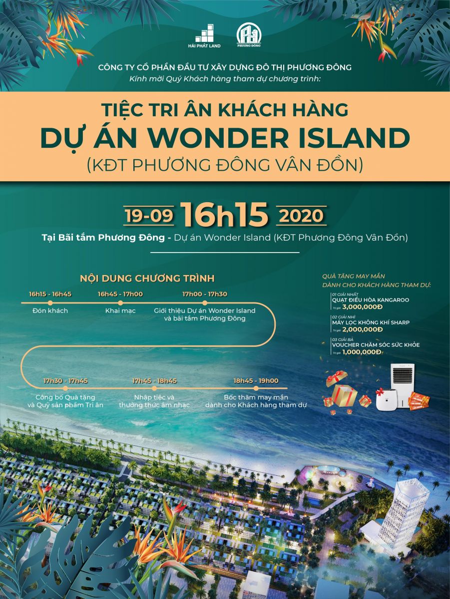 Tiệc tri ân khách hàng Dự án Wonder Island