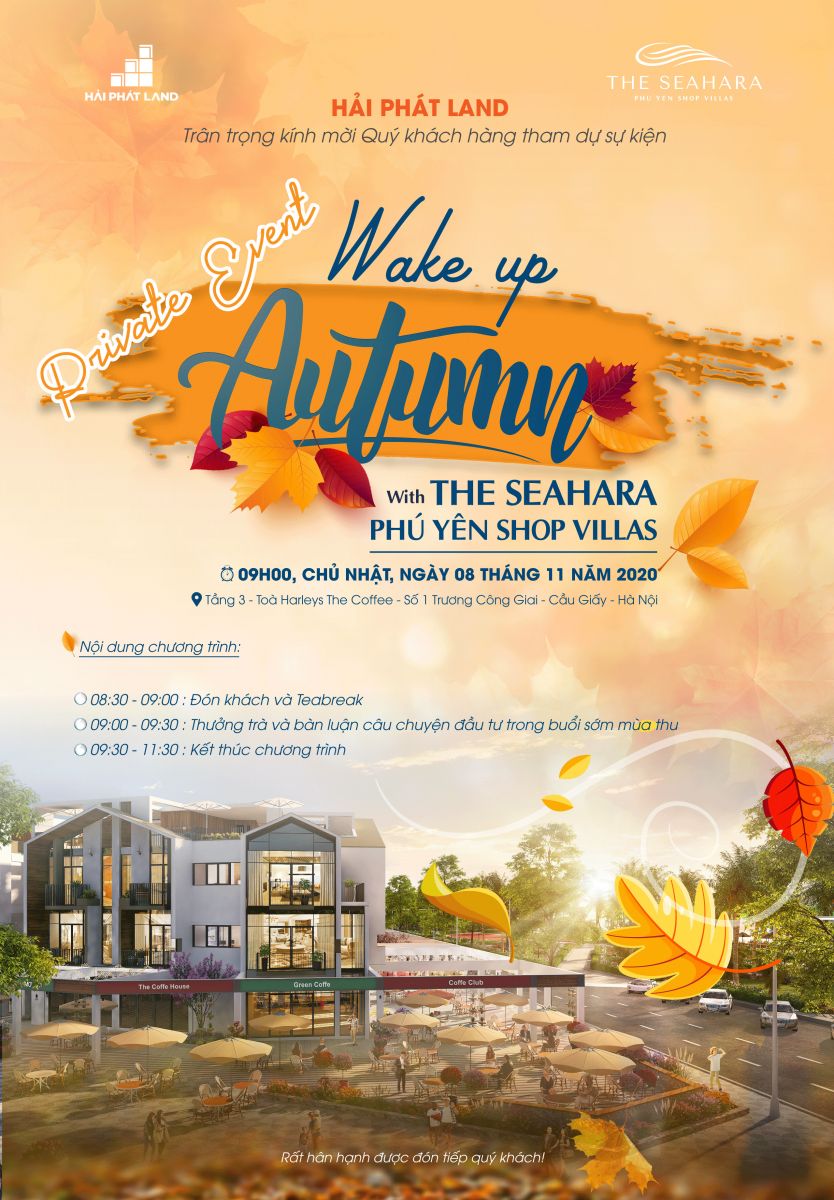 Private Event: Wake up Autumn With The Seahara Phú Yên Shop Villas